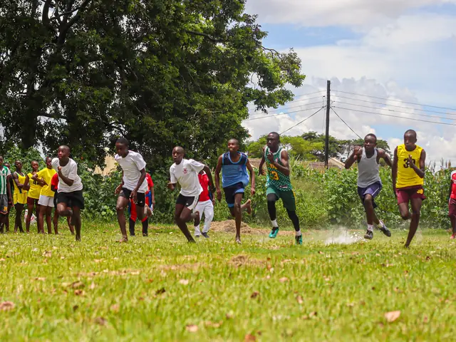 The sprint final on sports day